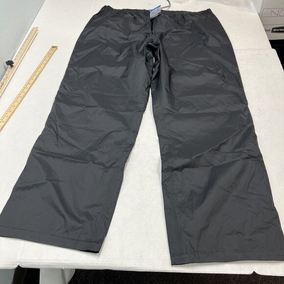 Columbia Rain Pants Mens 3XLT All Weather Omni Tech Black Rebel Roamer Outdoor - Picture 4 of 10